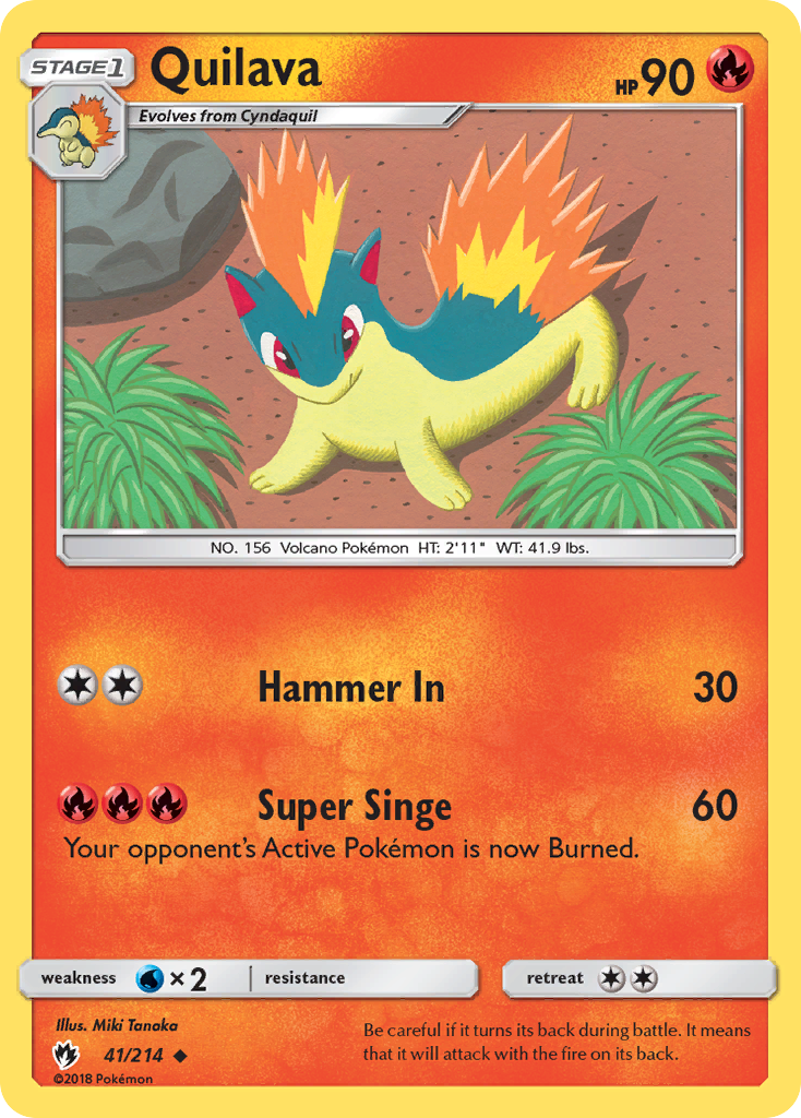 Lost Thunder Quilava #41/214